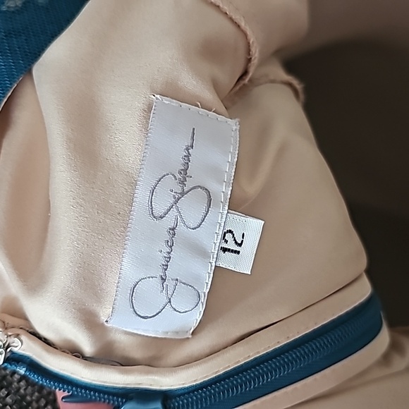 πππππ’π₯ $πππ Blue Teal lace dress Jessica Simpson Size 12 New with tags - Picture 10 of 16